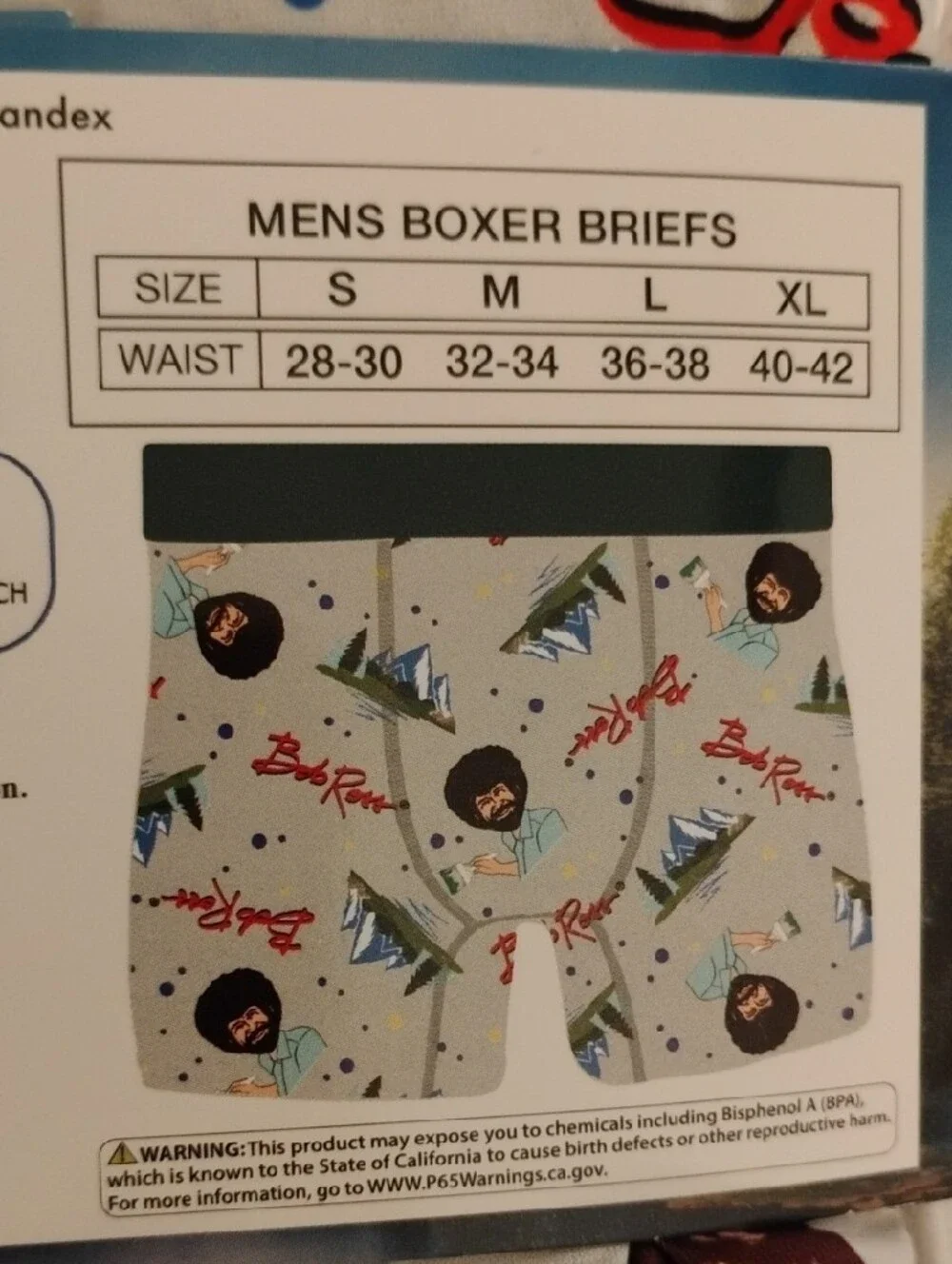Men's Boxer Briefs — Bob Ross M NWT